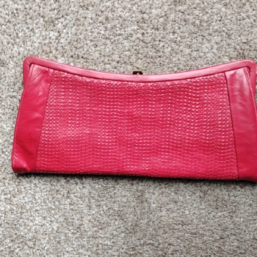 Vintage Red Clutch